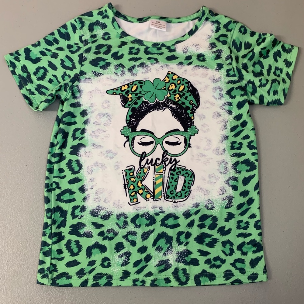 Lucky Kid Green Kids Tee